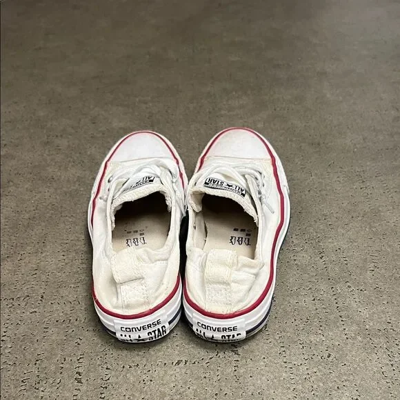 Converse Kids Cream and Red Sneakers - Picture 5 of 8